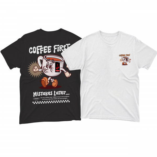 Camiseta Oversize "Happy Coffee"